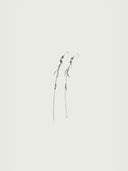 prestashop:1:3898:13202 | White Frosted Leaf Crystal Hook Earring - Single
