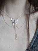 prestashop:1:3900:13215 | White Pearl Butterfly Necklace