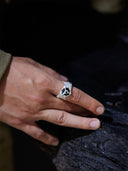 prestashop:1:3901:13218 | White Men's Round Rectangle Ring