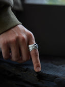 prestashop:1:3901:13220 | White Men's Round Rectangle Ring