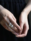 prestashop:1:3906:13238 | White Double-Layer Ring