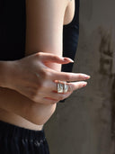 prestashop:1:3906:13241 | White Double-Layer Ring