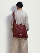prestashop:1:3929:13712 | Burgundy Lace-Up Crossbody Bag