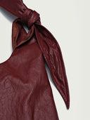 prestashop:1:3929:13713 | Burgundy Lace-Up Crossbody Bag