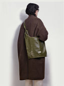 prestashop:1:3930:13705 | Pine Green Lace-Up Crossbody Bag
