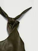 prestashop:1:3930:13706 | Pine Green Lace-Up Crossbody Bag