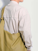 prestashop:1:3933:13685 | Beige Classic Vertical Stripe Oversized Shirt