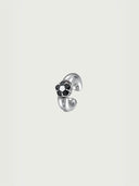prestashop:1:3956:13391 | Silver Column Inlaid Black Diamond Ear Cuff