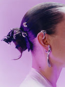 prestashop:1:3956:13392 | Silver Column Inlaid Black Diamond Ear Cuff
