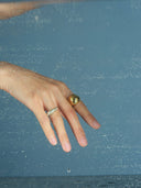 prestashop:1:3962:13475 | Gold Solid Silver Large Triangle Ring