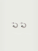 prestashop:1:3969:13445 | Silver Textured Black Onyx Stud Earrings