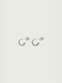 prestashop:1:3970:13439 | Silver Textured Small C Earrings