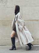 prestashop:1:4012:13959 | Cloudy Grey Double-Breasted Trench Coat With a Lapel Collar