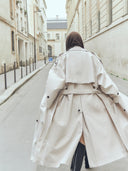 prestashop:1:4012:13964 | Cloudy Grey Double-Breasted Trench Coat With a Lapel Collar