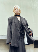 prestashop:1:4022:13933 | Sesame Black Oversize Double-Breasted Blazer