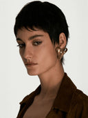 prestashop:1:4043:13359 | Gold Zip Up Peach Heart Clip-on Earrings