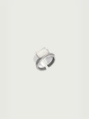 prestashop:1:4046:13352 | Silver Square Shell Chain Ring