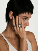 prestashop:1:4046:13353 | Silver Square Shell Chain Ring