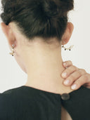 prestashop:1:4187:20404 | Silver Mini Wave Hook Black Onyx Earrings
