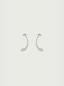 prestashop:1:4190:20393 | Silver Medium Wave Hook Pearl Earrings
