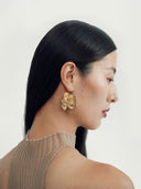 prestashop:1:4195:20378 | Gold Linked Beads and Cloud Pattern Short Earrings