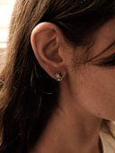 prestashop:1:4265:20862 | Silver Sterling Floral Gemstone Stud Earrings