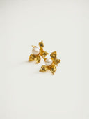prestashop:1:4267:20857 | Gold Hydrangea Pearl Stud Earrings