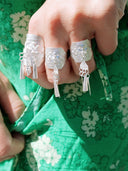 prestashop:1:429:1448 | SUI-Handmade Silver Ring with Leaf-shaped Hangings