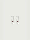 prestashop:1:4335:21039 | Silver Garnet Flicker Earrings