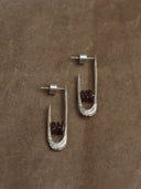 prestashop:1:4335:21040 | Silver Garnet Flicker Earrings
