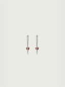 prestashop:1:4335:21041 | Silver Garnet Flicker Earrings