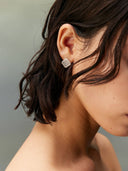 prestashop:1:4392:21379 | Silver White Jade Persimmon Calyx Stud Earrings-Small