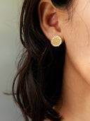 prestashop:1:4397:21361 | Gold & Silver Persimmon Calyx Stud Earrings