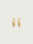 prestashop:1:4399:21352 | Gold White Jade Impression Stud Earrings