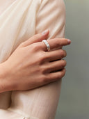 prestashop:1:4400:21350 | Silver Green & White Jade Impression Ring