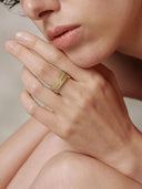 prestashop:1:4404:21337 | Gold Green Jade Square & Circle Ring