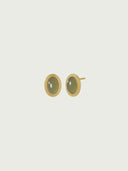 prestashop:1:4416:21304 | Gold Green Jade Stud Earrings-Small