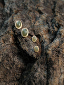 prestashop:1:4416:21306 | Gold Green Jade Stud Earrings-Small