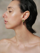 prestashop:1:4417:21301 | Gold Green Jade Stud Earrings-Large