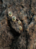 prestashop:1:4417:21303 | Gold Green Jade Stud Earrings-Large