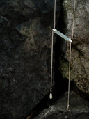 prestashop:1:4418:21298 | Silver Green & White Jade Square & Circle Toggle Necklace