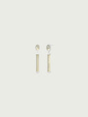 prestashop:1:4419:21291 | Silver Green & White Jade Square & Circle Drop Earrings