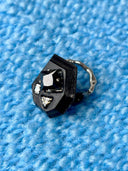 prestashop:1:4428:21633 | Black Handcrafted Faceted Leather Zircon & Black Crystal Ring