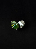 prestashop:1:4430:21624 | Green Handcrafted Faceted Leather Zircon Ring