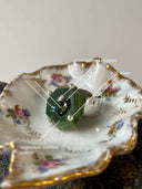 prestashop:1:4430:25554 | Green Handcrafted Faceted Leather Zircon Ring