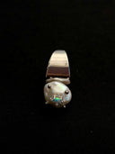 prestashop:1:4434:21601 | Silver Opal-Inlaid Pearl  Ring