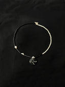 prestashop:1:4438:21636 | Black & White Faceted Leather Silver Bead Pearl Necklace