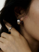 prestashop:1:4440:21835 | Silver Twist Hoop Earrings