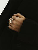 prestashop:1:4451:21794 | Silver Crescent Flow Ring