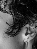 prestashop:1:4480:22023 | Silver Tiny Fang Earrings